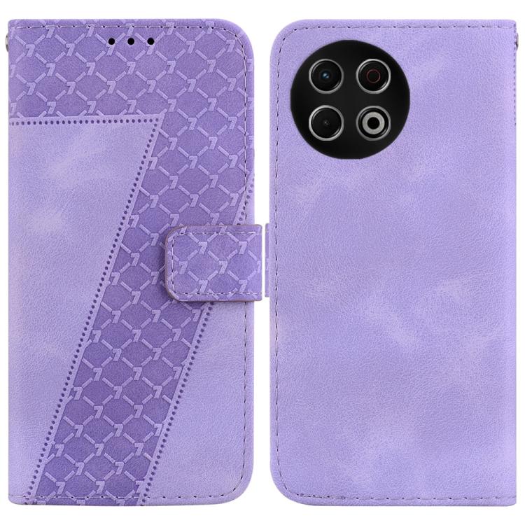 Seven-shaped Embossed Leather Phone Case, For Tecno Pop 10 / Spark Go 2 4G, For Tecno Camon 40 Pro 4G, For Tecno Camon 40, For Tecno Pop 9 5G / Spark 30C 5G, For Tecno Camon 30S / Camon 30S Pro, For Tecno Spark 30 Pro, For Tecno Spark 30 4G            ...