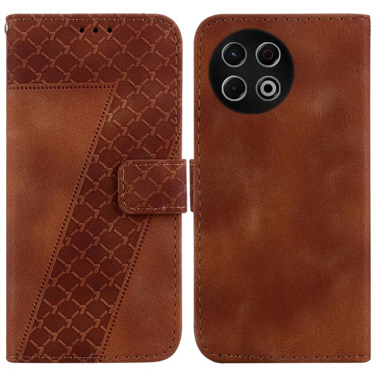 Seven-shaped Embossed Leather Phone Case, For Tecno Pop 10 / Spark Go 2 4G, For Tecno Camon 40 Pro 4G, For Tecno Camon 40, For Tecno Pop 9 5G / Spark 30C 5G, For Tecno Camon 30S / Camon 30S Pro, For Tecno Spark 30 Pro, For Tecno Spark 30 4G            ...