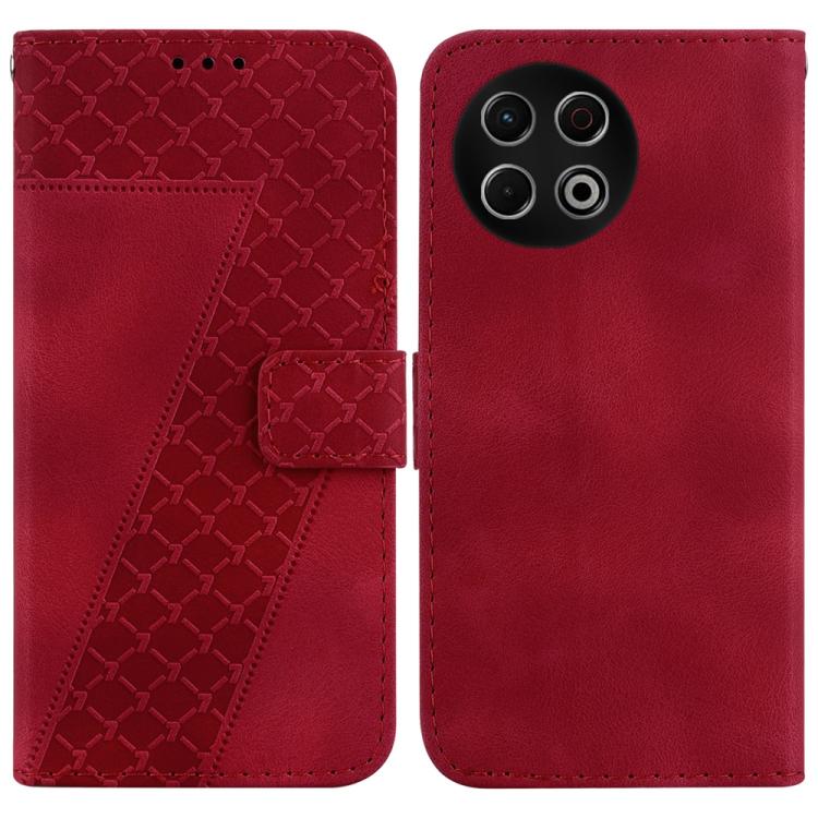 Seven-shaped Embossed Leather Phone Case, For Tecno Pop 10 / Spark Go 2 4G, For Tecno Camon 40 Pro 4G, For Tecno Camon 40, For Tecno Pop 9 5G / Spark 30C 5G, For Tecno Camon 30S / Camon 30S Pro, For Tecno Spark 30 Pro, For Tecno Spark 30 4G            ...