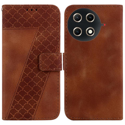 Seven-shaped Embossed Leather Phone Case, For Tecno Pop 10 / Spark Go 2 4G, For Tecno Camon 40 Pro 4G, For Tecno Camon 40, For Tecno Pop 9 5G / Spark 30C 5G, For Tecno Camon 30S / Camon 30S Pro, For Tecno Spark 30 Pro, For Tecno Spark 30 4G            ...