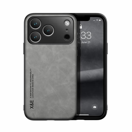 Skin Feel Magnetic Leather Back Phone Case, For iPhone 18 Pro / 17 Pro, For iPhone 18 Pro Max / 17 Pro Max, For iPhone 17e / 16e, For iPhone 17, For iPhone Air, For iPhone 16 Pro Max, For iPhone 16 Pro, For iPhone 15 Pro Max, iPhone 15 Pro