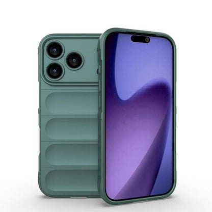 Magic Shield TPU + Flannel Phone Case, For iPhone 17 Pro Max, For iPhone 17 Pro, For iPhone 17, For iPhone 17 Air, For iPhone 16e, For iPhone 16 Pro Max, For iPhone 16 Pro, For iPhone 16 Plus, For iPhone 16