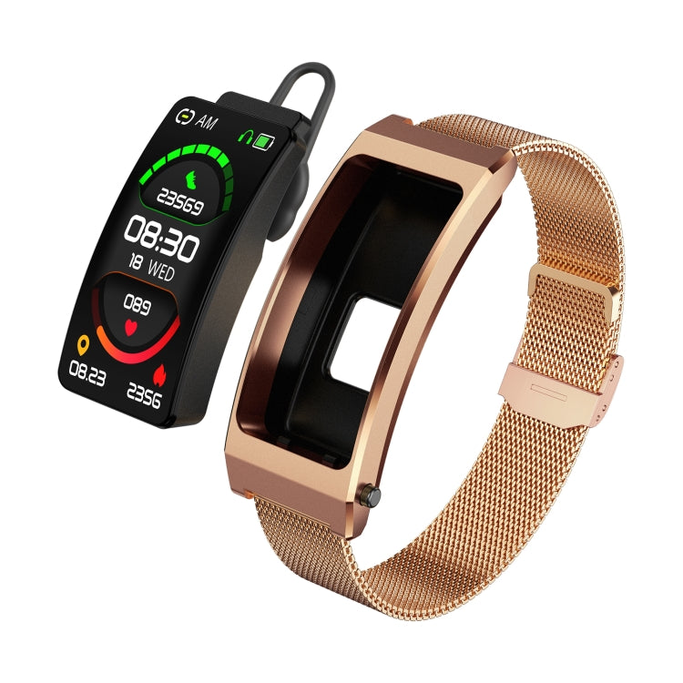 K13S 1.14 inch TFT Screen Milanese Metal Strap Smart Call Bracelet Supports Sleep Management / Blood Oxygen Monitoring, Milanese Metal Strap