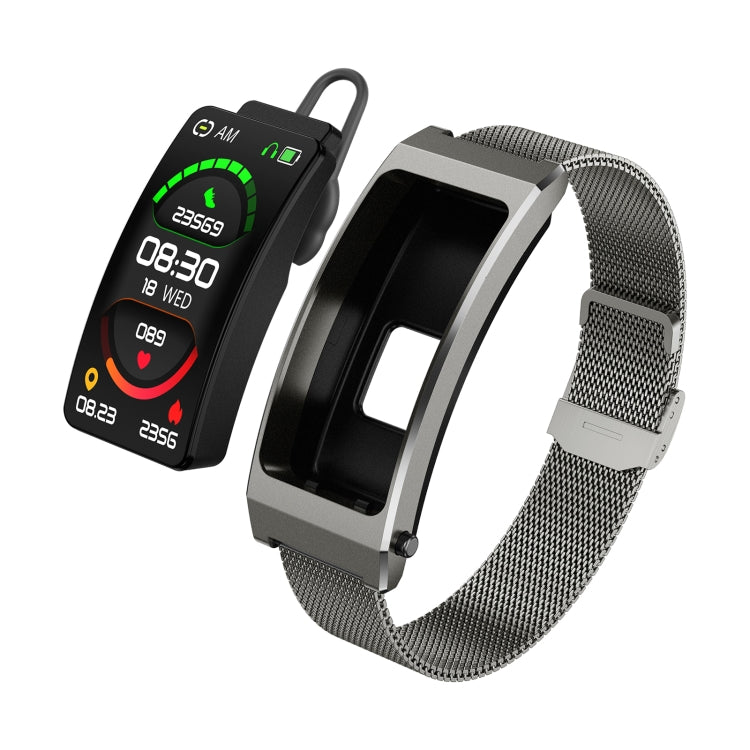 K13S 1.14 inch TFT Screen Milanese Metal Strap Smart Call Bracelet Supports Sleep Management / Blood Oxygen Monitoring, Milanese Metal Strap