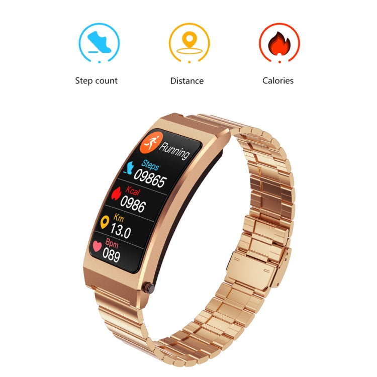 K13S 1.14 inch TFT Screen Milanese Metal Strap Smart Call Bracelet Supports Sleep Management / Blood Oxygen Monitoring, Milanese Metal Strap