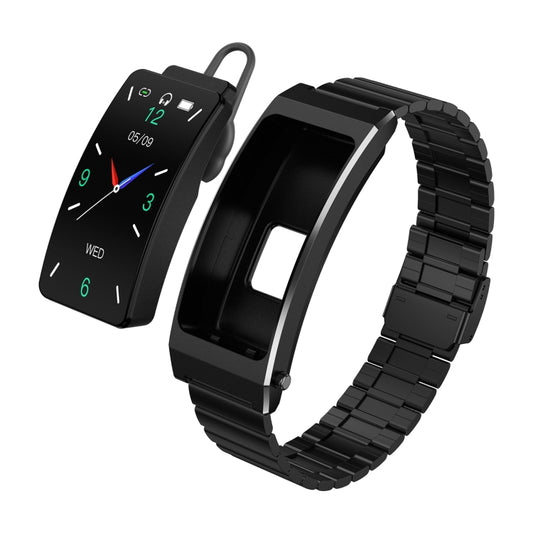 K13S 1,14 Zoll TFT-Bildschirm Slub-Stahlarmband Smart Calling Armband Unterstützt Schlafmanagement/Blutsauerstoffüberwachung, Slub-Stahlarmband