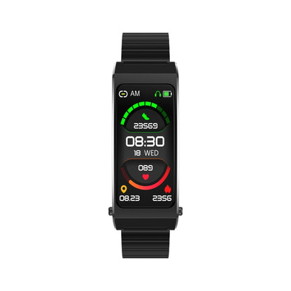 K13S 1.14 inch TFT Screen Slub Steel Strap Smart Calling Bracelet Supports Sleep Management/Blood Oxygen Monitoring, Slub Steel Strap