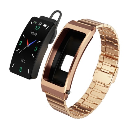 K13S 1.14 inch TFT Screen Slub Steel Strap Smart Calling Bracelet Supports Sleep Management/Blood Oxygen Monitoring, Slub Steel Strap