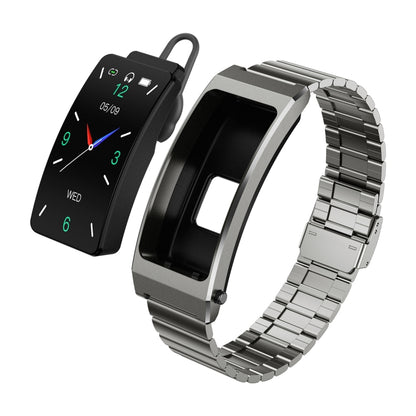 K13S 1.14 inch TFT Screen Slub Steel Strap Smart Calling Bracelet Supports Sleep Management/Blood Oxygen Monitoring, Slub Steel Strap