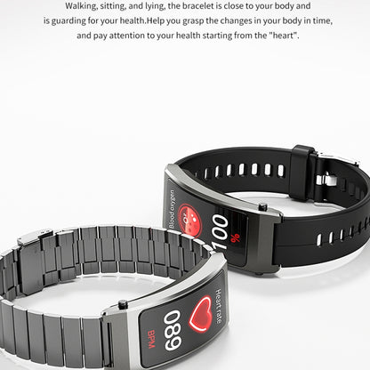 K13S 1.14 inch TFT Screen Leather Strap Smart Calling Bracelet Supports Sleep Management/Blood Oxygen Monitoring, Leather Strap