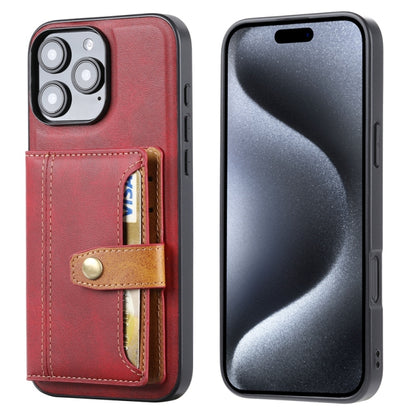 Calfskin Card Slot TPU Hybrid PU Phone Case, For iPhone 18 Pro / 17 Pro, For iPhone 18 Pro Max / 17 Pro Max, For iPhone 17, For iPhone Air, For iPhone 16 Pro Max, For iPhone 16 Pro, For iPhone 16, For iPhone 15 Pro Max, For iPhone 15 Pro               ...