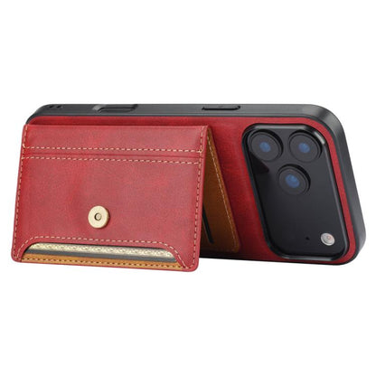 Calfskin Card Slot TPU Hybrid PU Phone Case, For iPhone 18 Pro / 17 Pro, For iPhone 18 Pro Max / 17 Pro Max, For iPhone 17, For iPhone Air, For iPhone 16 Pro Max, For iPhone 16 Pro, For iPhone 16, For iPhone 15 Pro Max, For iPhone 15 Pro               ...
