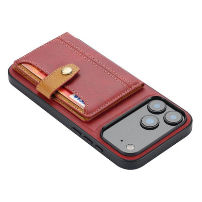 Calfskin Card Slot TPU Hybrid PU Phone Case, For iPhone 18 Pro / 17 Pro, For iPhone 18 Pro Max / 17 Pro Max, For iPhone 17, For iPhone Air, For iPhone 16 Pro Max, For iPhone 16 Pro, For iPhone 16, For iPhone 15 Pro Max, For iPhone 15 Pro               ...