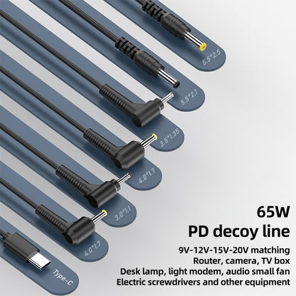 5.5 x 2.1mm DC Power to Type-C Adapter Cable, 9V, 12V, 15V, 20V