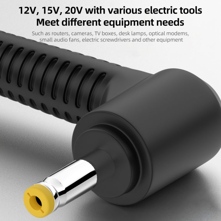 5.5 x 2.1mm DC Power to Type-C Adapter Cable, 9V, 12V, 15V, 20V