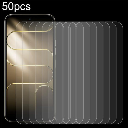 50pcs 0.26mm 9H 2.5D Tempered Glass Film, For Tecno Spark 50 5G, For Tecno Pova Curve 2 5G, For Tecno Pop 20 4G, For Tecno Spark 50 4G, For Tecno Pop X 4G, For Tecno Camon 50 Ultra 5G, For Tecno Camon 50 Pro 4G, For Tecno Camon 50 4G, For Tecno Spark G...