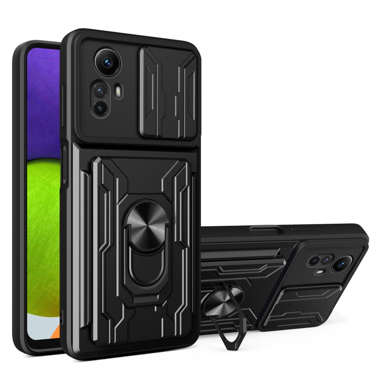 Sliding Camshield TPU+PC Phone Case with Card Slot, For Redmi A5 4G 173.3mm, For Redmi Note 14 Pro 4G, For Redmi Note 14 4G 163.25mm, For Redmi Note 14 5G, For Redmi Note 14 Pro+ 5G, For Redmi Note 14 Pro 5G, For Redmi 13 4G Global, For Redmi A3�������...