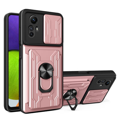 Sliding Camshield TPU+PC Phone Case with Card Slot, For Redmi A5 4G 173.3mm, For Redmi Note 14 Pro 4G, For Redmi Note 14 4G 163.25mm, For Redmi Note 14 5G, For Redmi Note 14 Pro+ 5G, For Redmi Note 14 Pro 5G, For Redmi 13 4G Global, For Redmi A3�������...