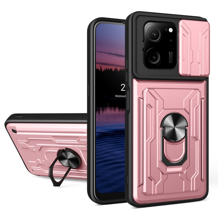 Sliding Camshield TPU+PC Phone Case with Card Slot, For Redmi A5 4G 173.3mm, For Redmi Note 14 Pro 4G, For Redmi Note 14 4G 163.25mm, For Redmi Note 14 5G, For Redmi Note 14 Pro+ 5G, For Redmi Note 14 Pro 5G, For Redmi 13 4G Global, For Redmi A3�������...