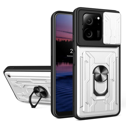 Sliding Camshield TPU+PC Phone Case with Card Slot, For Redmi A5 4G 173.3mm, For Redmi Note 14 Pro 4G, For Redmi Note 14 4G 163.25mm, For Redmi Note 14 5G, For Redmi Note 14 Pro+ 5G, For Redmi Note 14 Pro 5G, For Redmi 13 4G Global, For Redmi A3�������...