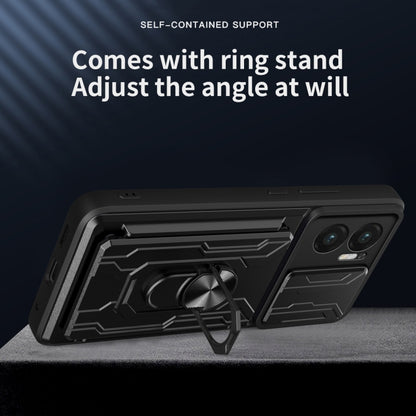 Sliding Camshield TPU+PC Phone Case with Card Slot