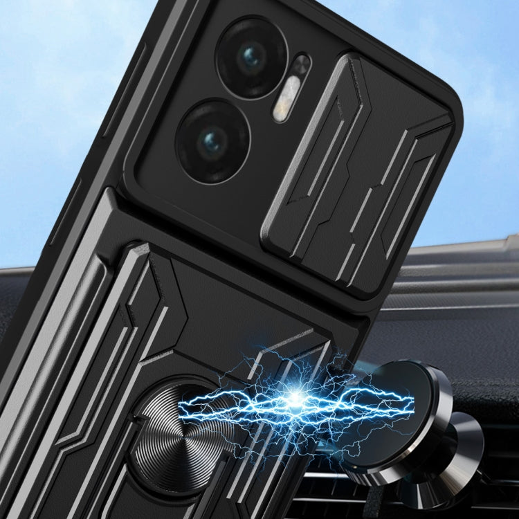 Sliding Camshield TPU+PC Phone Case with Card Slot