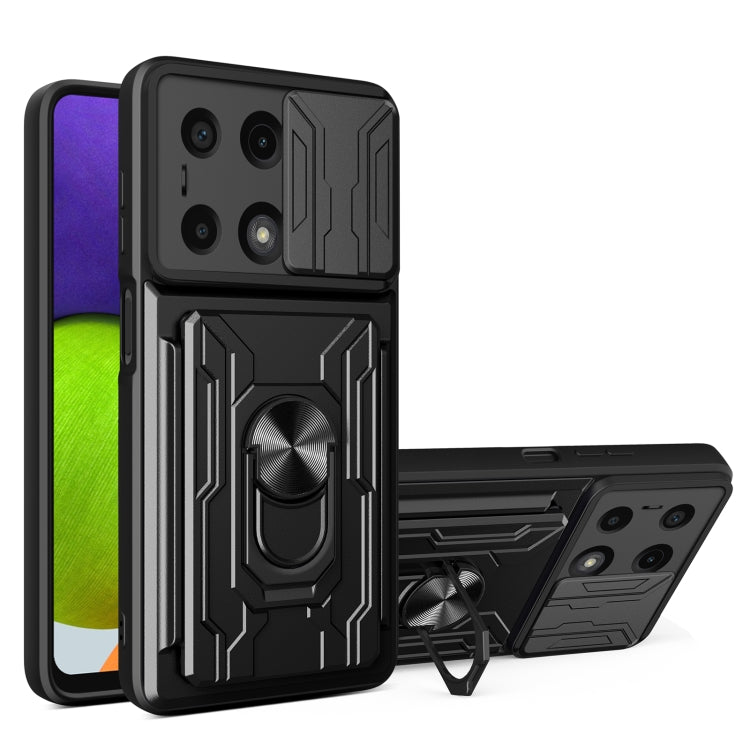 Sliding Camshield TPU+PC Phone Case with Card Slot, For Redmi A5 4G 173.3mm, For Redmi Note 14 Pro 4G, For Redmi Note 14 4G 163.25mm, For Redmi Note 14 5G, For Redmi Note 14 Pro+ 5G, For Redmi Note 14 Pro 5G, For Redmi 13 4G Global, For Redmi A3       ...