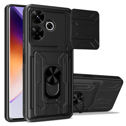 Sliding Camshield TPU+PC Phone Case with Card Slot, For Redmi A5 4G 173.3mm, For Redmi Note 14 Pro 4G, For Redmi Note 14 4G 163.25mm, For Redmi Note 14 5G, For Redmi Note 14 Pro+ 5G, For Redmi Note 14 Pro 5G, For Redmi 13 4G Global, For Redmi A3�������...