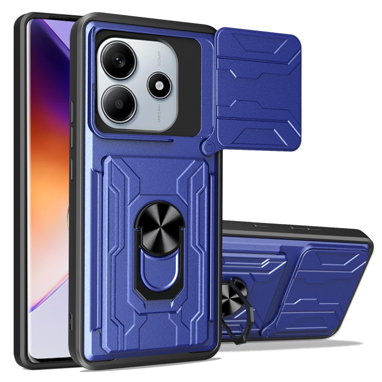 Sliding Camshield TPU+PC Phone Case with Card Slot, For Redmi A5 4G 173.3mm, For Redmi Note 14 Pro 4G, For Redmi Note 14 4G 163.25mm, For Redmi Note 14 5G, For Redmi Note 14 Pro+ 5G, For Redmi Note 14 Pro 5G, For Redmi 13 4G Global, For Redmi A3�������...