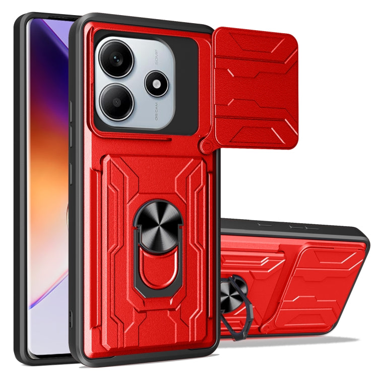Sliding Camshield TPU+PC Phone Case with Card Slot, For Redmi A5 4G 173.3mm, For Redmi Note 14 Pro 4G, For Redmi Note 14 4G 163.25mm, For Redmi Note 14 5G, For Redmi Note 14 Pro+ 5G, For Redmi Note 14 Pro 5G, For Redmi 13 4G Global, For Redmi A3�������...