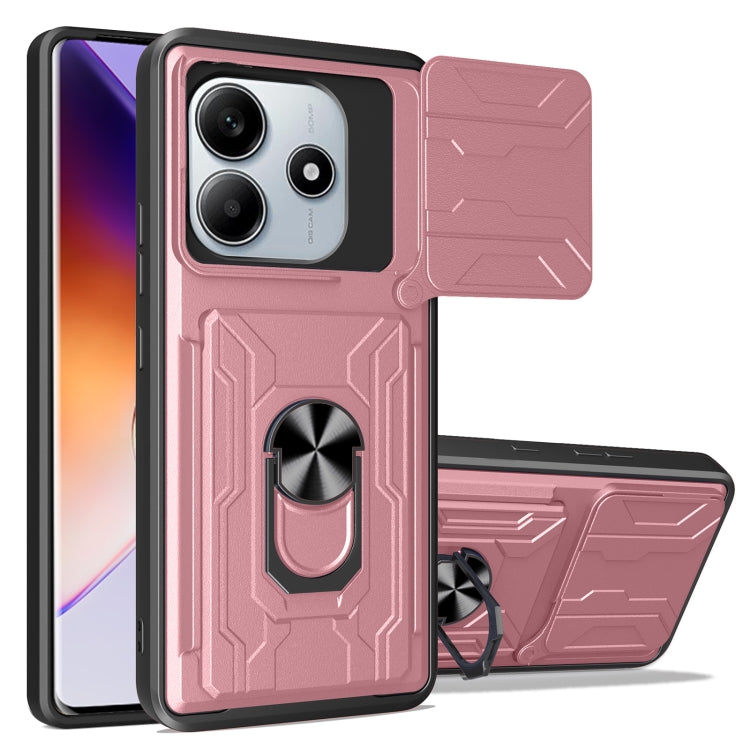Sliding Camshield TPU+PC Phone Case with Card Slot, For Redmi A5 4G 173.3mm, For Redmi Note 14 Pro 4G, For Redmi Note 14 4G 163.25mm, For Redmi Note 14 5G, For Redmi Note 14 Pro+ 5G, For Redmi Note 14 Pro 5G, For Redmi 13 4G Global, For Redmi A3�������...