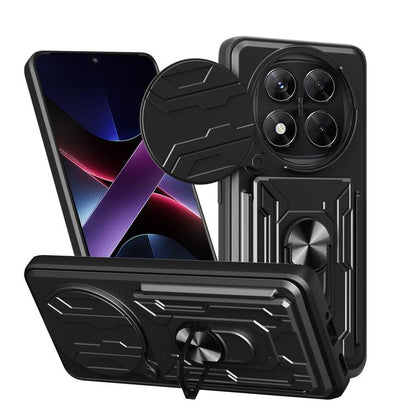 Sliding Camshield TPU+PC Phone Case with Card Slot, For Redmi A5 4G 173.3mm, For Redmi Note 14 Pro 4G, For Redmi Note 14 4G 163.25mm, For Redmi Note 14 5G, For Redmi Note 14 Pro+ 5G, For Redmi Note 14 Pro 5G, For Redmi 13 4G Global, For Redmi A3�������...