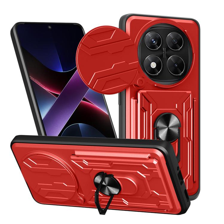 Sliding Camshield TPU+PC Phone Case with Card Slot, For Redmi A5 4G 173.3mm, For Redmi Note 14 Pro 4G, For Redmi Note 14 4G 163.25mm, For Redmi Note 14 5G, For Redmi Note 14 Pro+ 5G, For Redmi Note 14 Pro 5G, For Redmi 13 4G Global, For Redmi A3�������...