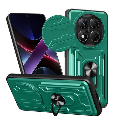Sliding Camshield TPU+PC Phone Case with Card Slot, For Redmi A5 4G 173.3mm, For Redmi Note 14 Pro 4G, For Redmi Note 14 4G 163.25mm, For Redmi Note 14 5G, For Redmi Note 14 Pro+ 5G, For Redmi Note 14 Pro 5G, For Redmi 13 4G Global, For Redmi A3�������...