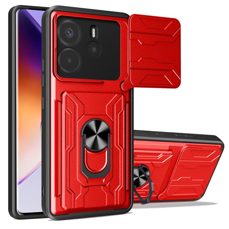 Sliding Camshield TPU+PC Phone Case with Card Slot, For Redmi A5 4G 173.3mm, For Redmi Note 14 Pro 4G, For Redmi Note 14 4G 163.25mm, For Redmi Note 14 5G, For Redmi Note 14 Pro+ 5G, For Redmi Note 14 Pro 5G, For Redmi 13 4G Global, For Redmi A3�������...