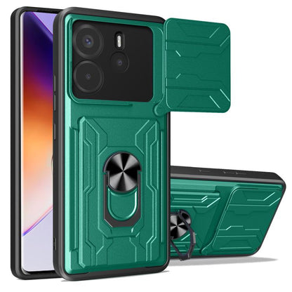 Sliding Camshield TPU+PC Phone Case with Card Slot, For Redmi A5 4G 173.3mm, For Redmi Note 14 Pro 4G, For Redmi Note 14 4G 163.25mm, For Redmi Note 14 5G, For Redmi Note 14 Pro+ 5G, For Redmi Note 14 Pro 5G, For Redmi 13 4G Global, For Redmi A3�������...