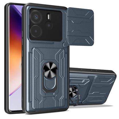 Sliding Camshield TPU+PC Phone Case with Card Slot, For Redmi A5 4G 173.3mm, For Redmi Note 14 Pro 4G, For Redmi Note 14 4G 163.25mm, For Redmi Note 14 5G, For Redmi Note 14 Pro+ 5G, For Redmi Note 14 Pro 5G, For Redmi 13 4G Global, For Redmi A3�������...