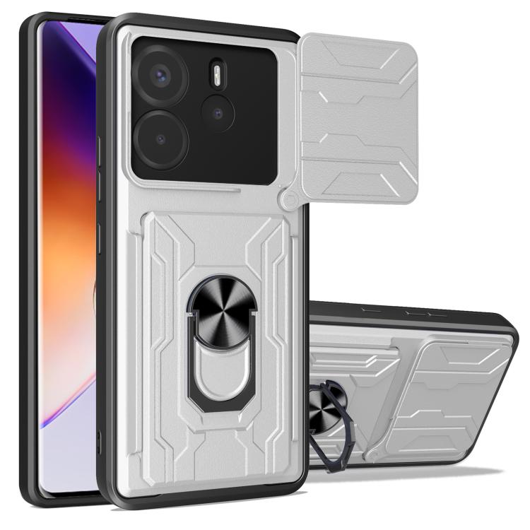 Sliding Camshield TPU+PC Phone Case with Card Slot, For Redmi A5 4G 173.3mm, For Redmi Note 14 Pro 4G, For Redmi Note 14 4G 163.25mm, For Redmi Note 14 5G, For Redmi Note 14 Pro+ 5G, For Redmi Note 14 Pro 5G, For Redmi 13 4G Global, For Redmi A3�������...