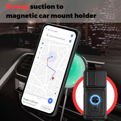 Sliding Camshield TPU+PC Phone Case with Card Slot, For Redmi A5 4G 173.3mm, For Redmi Note 14 Pro 4G, For Redmi Note 14 4G 163.25mm, For Redmi Note 14 5G, For Redmi Note 14 Pro+ 5G, For Redmi Note 14 Pro 5G, For Redmi 13 4G Global, For Redmi A3�������...