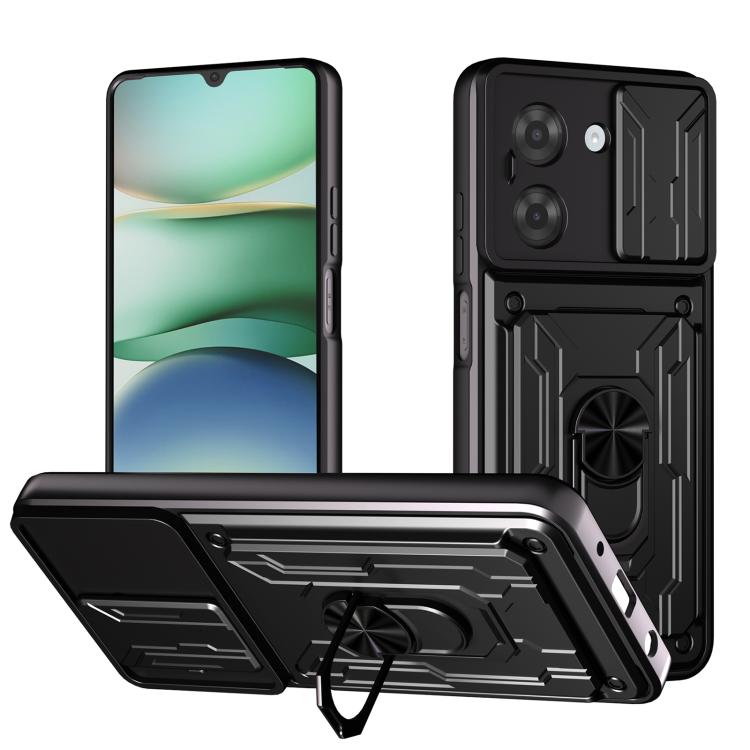 Sliding Camshield TPU+PC Phone Case with Card Slot, For Redmi A5 4G 173.3mm, For Redmi Note 14 Pro 4G, For Redmi Note 14 4G 163.25mm, For Redmi Note 14 5G, For Redmi Note 14 Pro+ 5G, For Redmi Note 14 Pro 5G, For Redmi 13 4G Global, For Redmi A3�������...