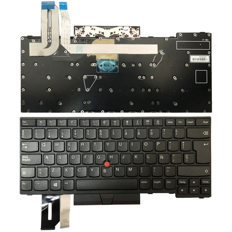 Spanish Version Backlight Laptop Keyboard, For Lenovo ThinkPad E480 / E495 / L480, For Lenovo ThinkPad T490s / T495s, For Lenovo ThinkPad E580 / L580 / E585