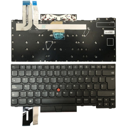 Spanish Version Backlight Laptop Keyboard, For Lenovo ThinkPad E480 / E495 / L480, For Lenovo ThinkPad T490s / T495s, For Lenovo ThinkPad E580 / L580 / E585