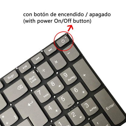 Spanish Version Backlight Laptop Keyboard with Power Button & Enter Key, For Lenovo IdeaPad 320-15ABR / 320-15AST