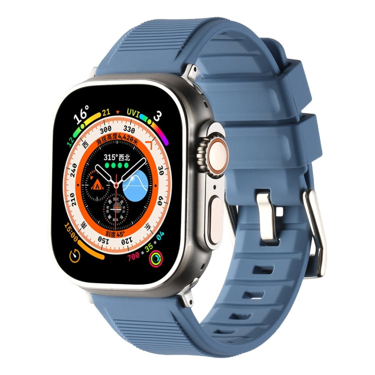Double Ring Silicone Watch Band, For Apple Watch Ultra 49mm, For Apple Watch SE 2023 44mm, For Apple Watch SE 2023 40mm, For Apple Watch 8 41mm, For Apple Watch Ultra 2 49mm, For Apple Watch 8 45mm, For Apple Watch 9 45mm, For Apple Watch SE 2022 40mm