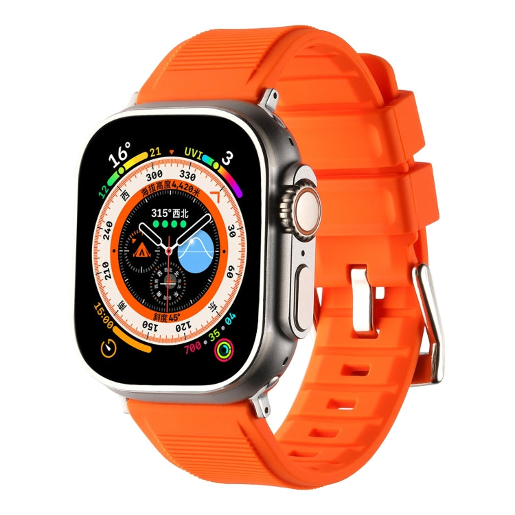 Double Ring Silicone Watch Band, For Apple Watch Ultra 49mm, For Apple Watch SE 2023 44mm, For Apple Watch SE 2023 40mm, For Apple Watch 8 41mm, For Apple Watch Ultra 2 49mm, For Apple Watch 8 45mm, For Apple Watch 9 45mm, For Apple Watch SE 2022 40mm