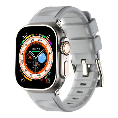 Double Ring Silicone Watch Band, For Apple Watch Ultra 49mm, For Apple Watch SE 2023 44mm, For Apple Watch SE 2023 40mm, For Apple Watch 8 41mm, For Apple Watch Ultra 2 49mm, For Apple Watch 8 45mm, For Apple Watch 9 45mm, For Apple Watch SE 2022 40mm