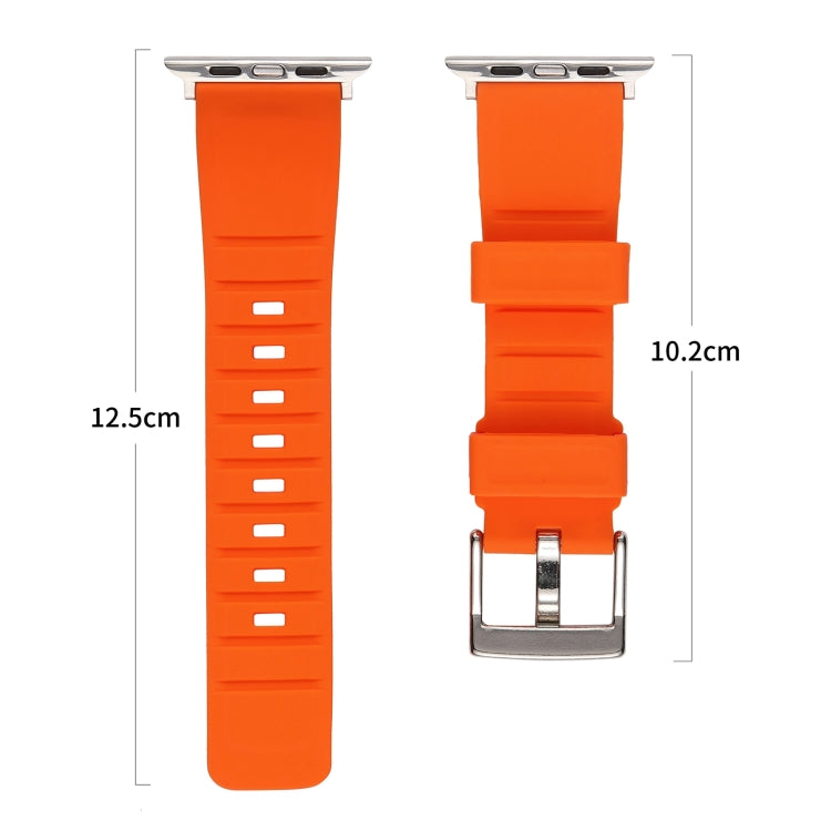 Double Ring Silicone Watch Band, For Apple Watch Ultra 49mm, For Apple Watch SE 2023 44mm, For Apple Watch SE 2023 40mm, For Apple Watch 8 41mm, For Apple Watch Ultra 2 49mm, For Apple Watch 8 45mm, For Apple Watch 9 45mm, For Apple Watch SE 2022 40mm