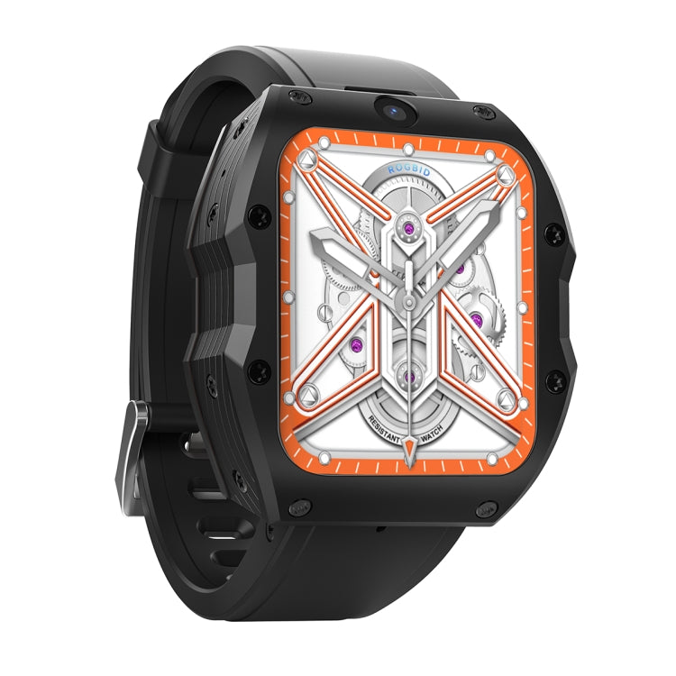 Model X 1.99 inch IP68 Waterproof Android 9.0 4G Dual Cameras Matte Smart Watch, 2GB+16GB, 4GB+128GB