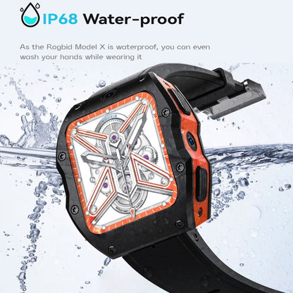 Model X 1.99 inch IP68 Waterproof Android 9.0 4G Dual Cameras Matte Smart Watch, 2GB+16GB, 4GB+128GB