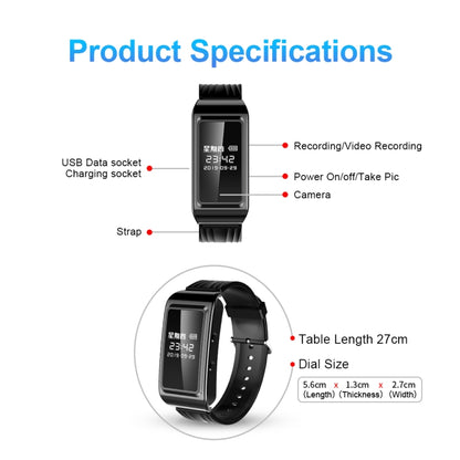 D6 HD Noise Reduction Smart Watch Voice Recorder, 4GB, 8GB, 16GB, 32GB, 64GB, 128GB, 256GB